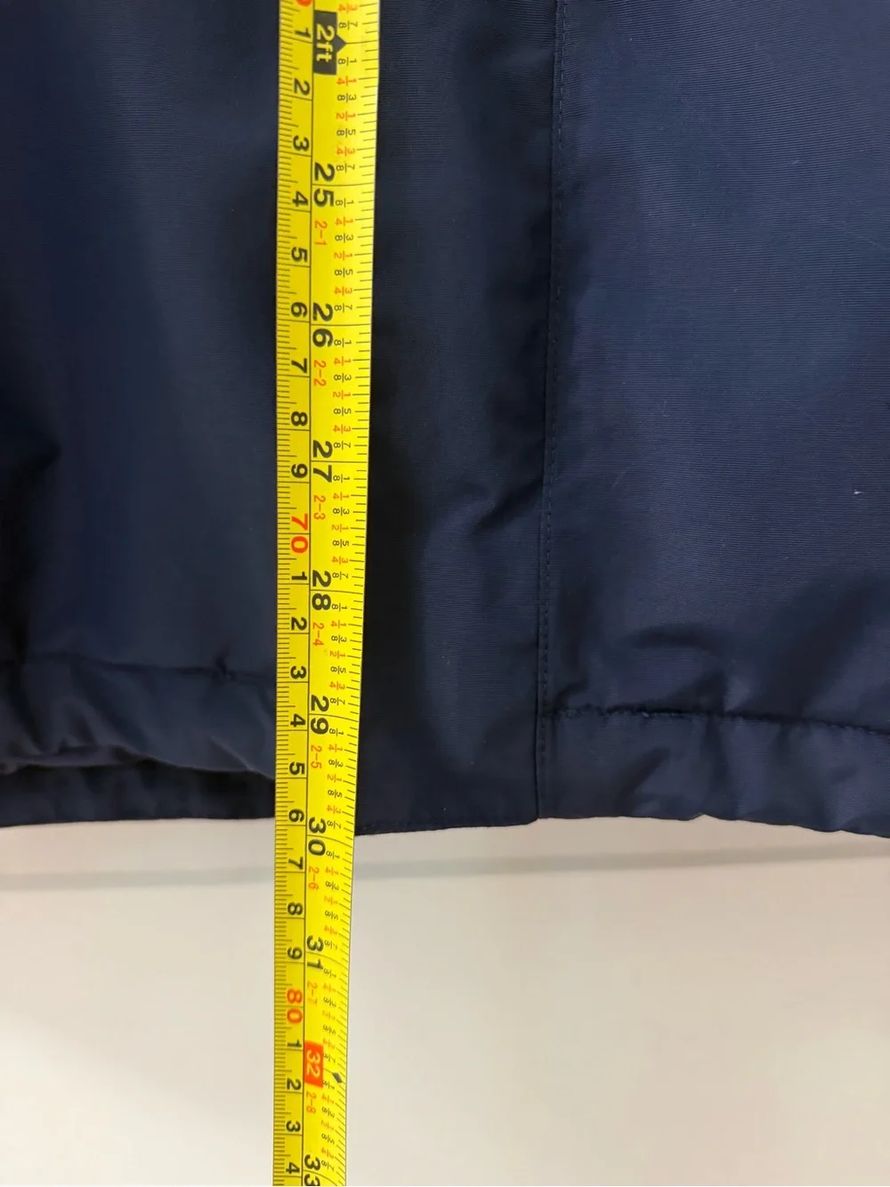 The North Face Men's Large Insulated Hooded Jacket Navy Blue